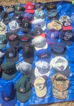 Lot of 51 Baseball Caps & Hats – Sports, College, Military & Brands ( $150.00)
