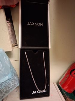 !! Sterling  Silver Necklace  Size 24 in By Jaxxon New