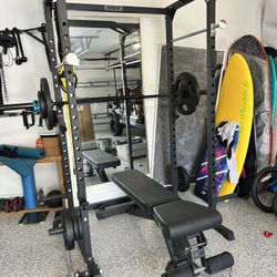 REP Power rack With Bench And Weights 