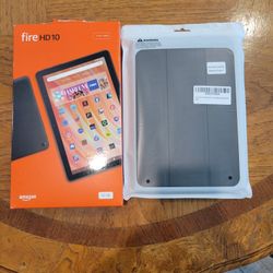 Amazon Fire HD10 Tablet with Case