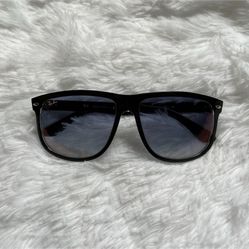 RayBan - Boyfriend Sunglasses RB4147 Black on Transparent