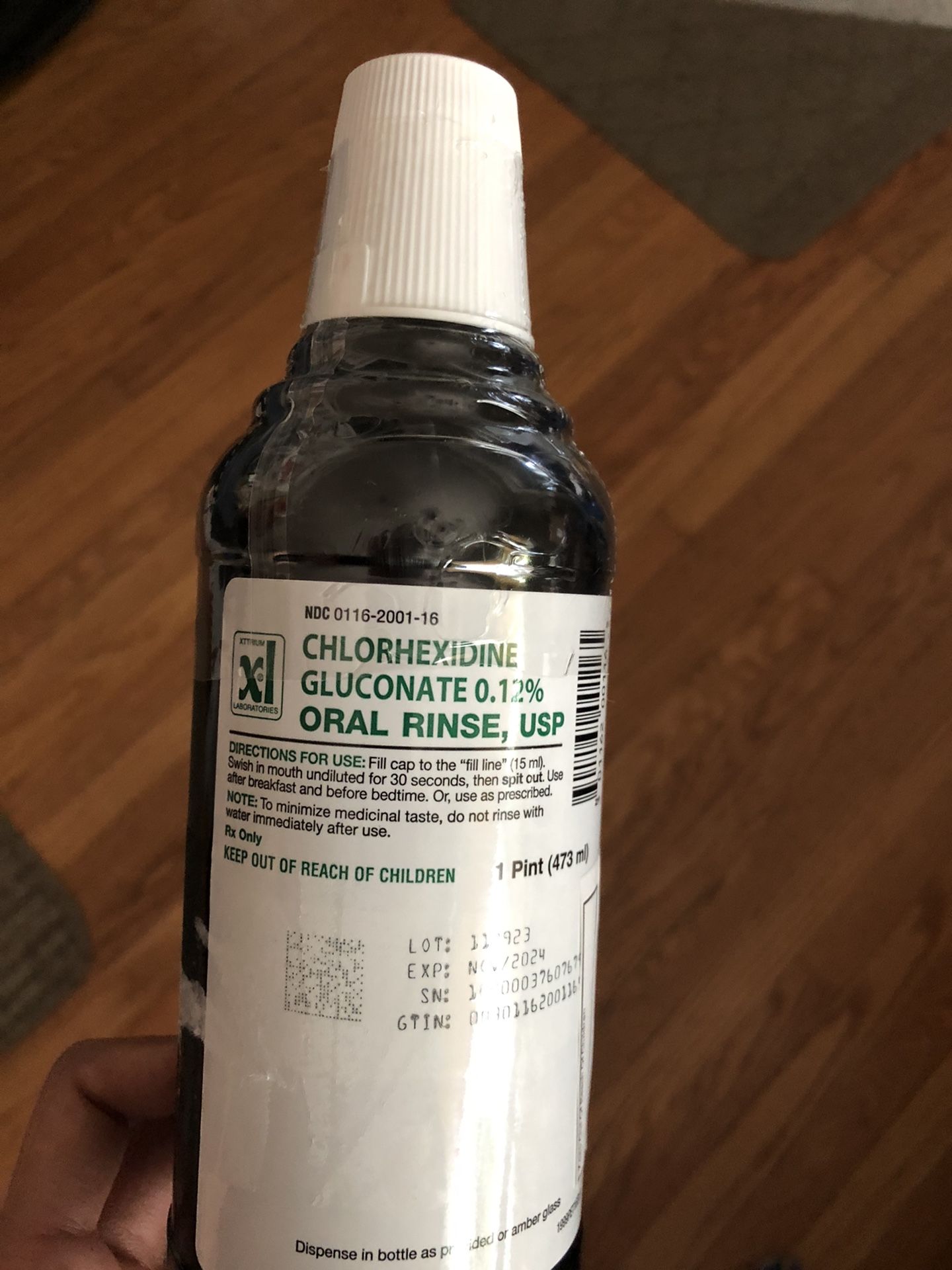 chlorhexidine gluconate 0.12 oral rinse. 16 OZ——Walmart $35!
