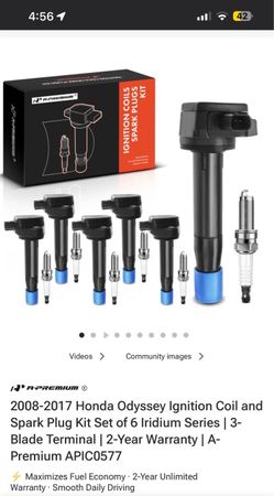 Honda Ignition Coil and Spark Plug Kit