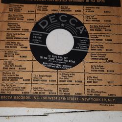 45 vinyl Record 1, blue tail fly, 2  im going down the road