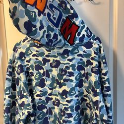 BLUE ABC CAMO BAPE JACKET