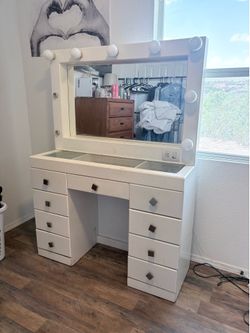 white vanity
