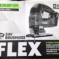 FLEX 24-volt Brushless Variable Speed Keyless Cordless Jigsaw - Tool Only. NEW 
