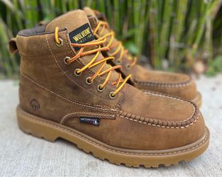 Wolverine WF Floorhand Steel Toe Moc Toe Work Boots..Sz 9.5M Men’s..Slip & oil resistant..Located west roseville..