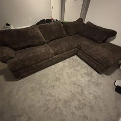 Brown Sectional Couch 