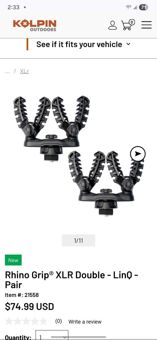 Holding Adjustable 2 Gun Holder