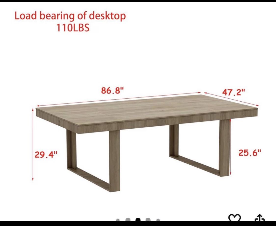 KULAGAGA Kitchen Dining Table 