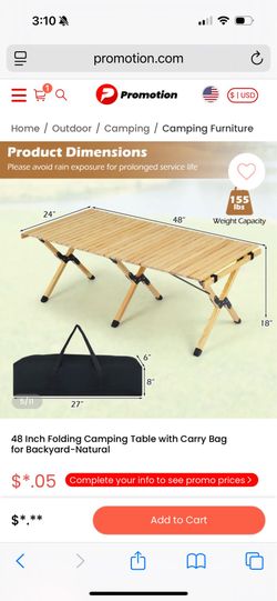 Camping table