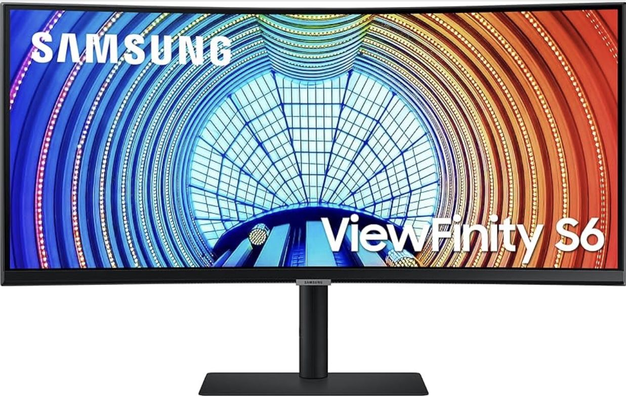 SAMSUNG Viewfinity S65UA Series 34-Inch Ultrawide QHD Curved Monitor, 100Hz, USB-C, HDR10 (1 Billion Colors), Height Adjustable Stand, TUV-certified I