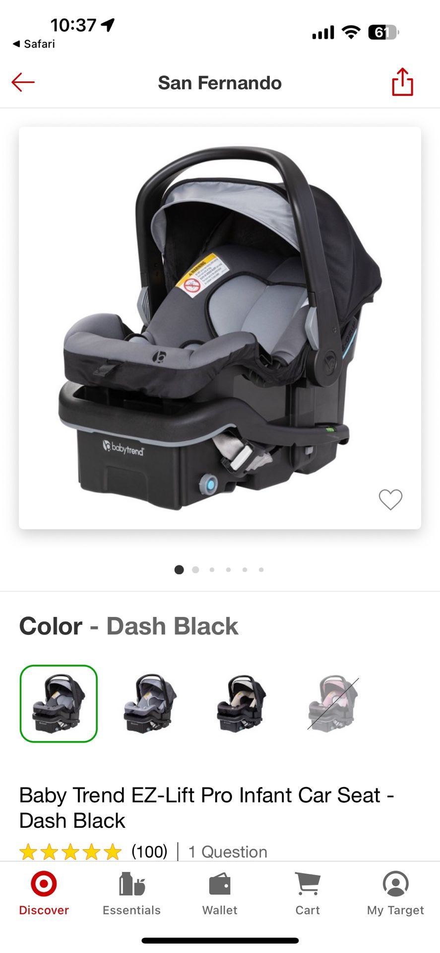 Baby Trend Car Seat New