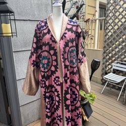 Vintage Hand Embroidered Robe