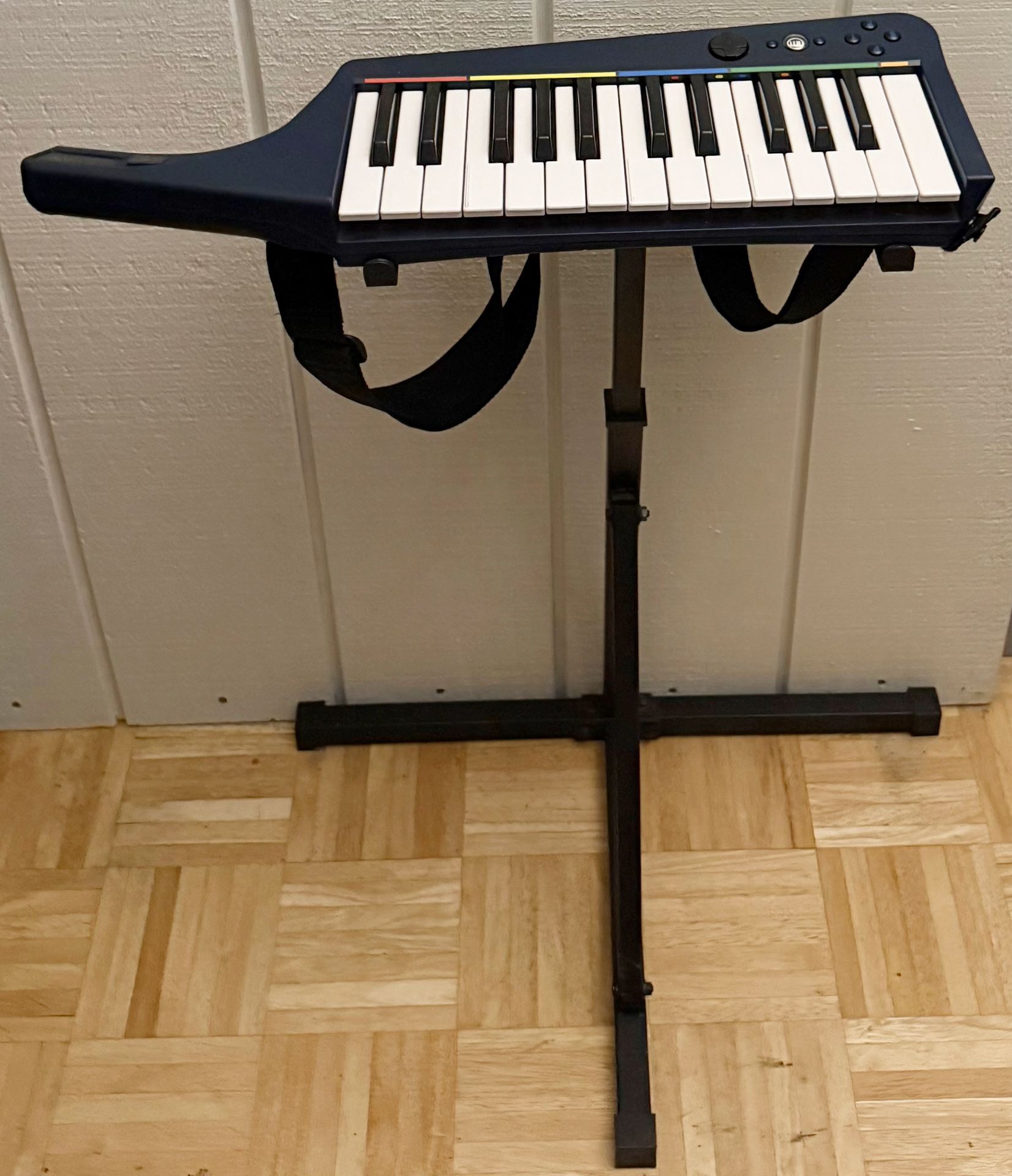 PS3 Rock Band 3 Keyboard Controller 97161 Keytar (NO DONGLE) W/ STAND, Tested
