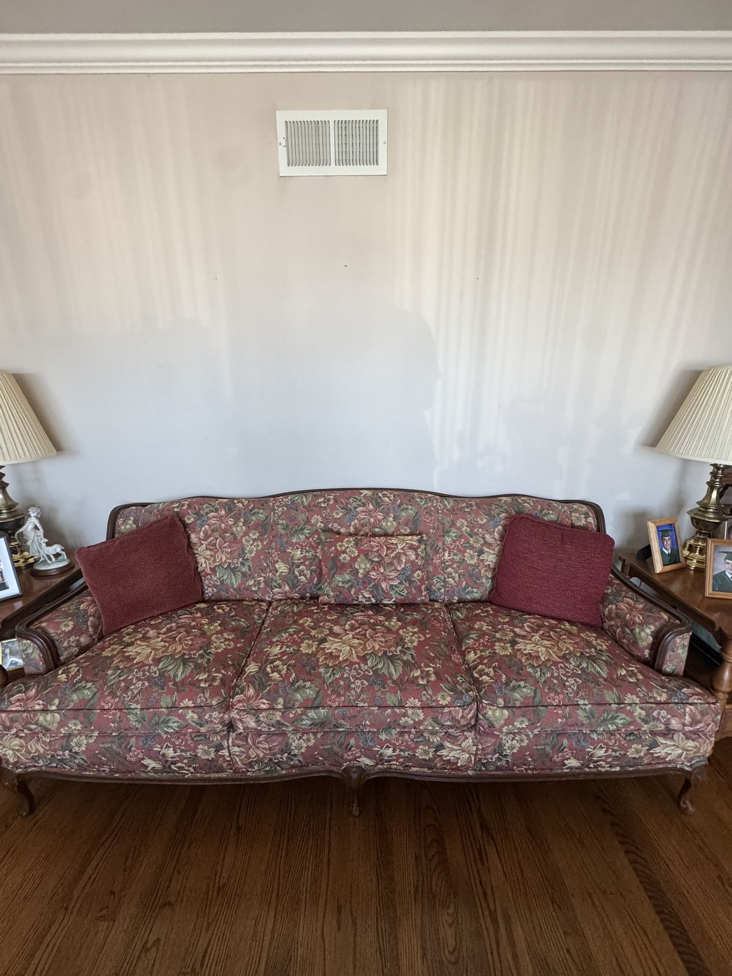 Free Couch, 3 Chairs And Tv Stand