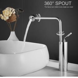 Vessel Sink Faucet Tall Bathroom 