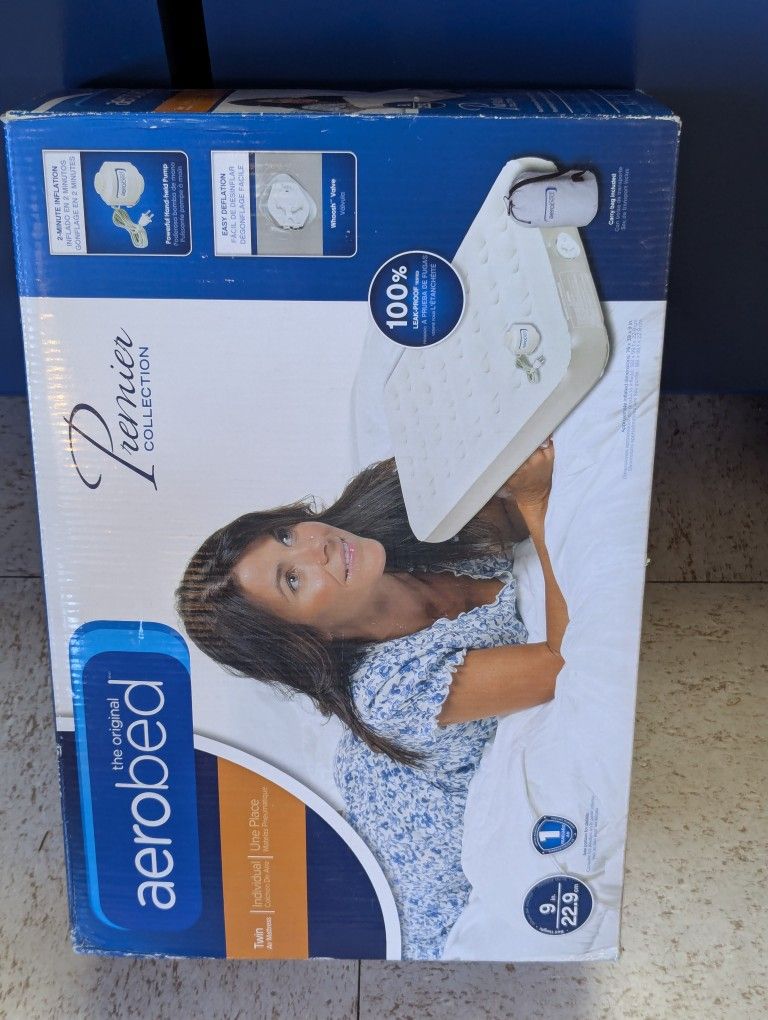 Twin Size Inflatable Air Mattress Aerobed New Never Used