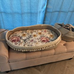 moses basket with matching diaper caddy