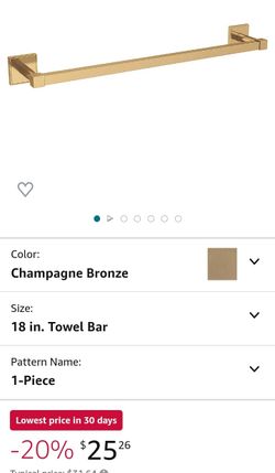 Champagne Broze Towel Bar