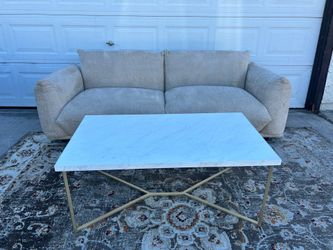 Modern Lamb Wool 3-Seater Sofa with Metal Legs- $299.99 - FREE Delivery- READ Description
