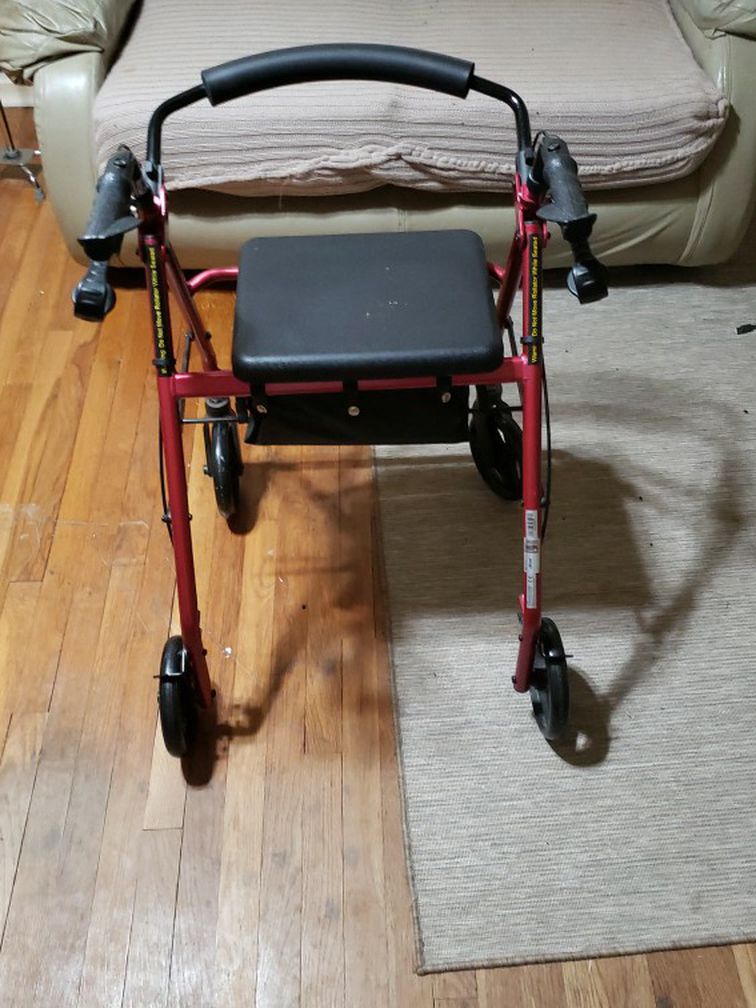 Rolling Walker With Brakes And Seat