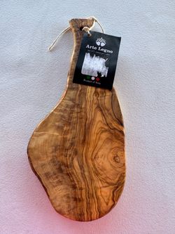 New Arte Legno Solid Olive Wood Cutting Board 5 1/4” W x 11 3/4” L