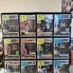 FUNKO POPS ANIME, POKEMON, MARVEL AND MANY MORE! 