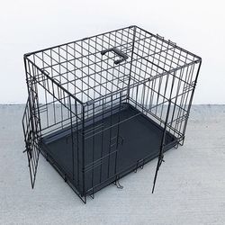 (New in box) $25 XSmall 24” Folding Metal Dog Crate Cage Kennel 24x17x19” 