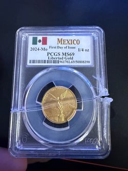 1/4 gold Libertad centenario