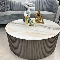 Marble Round Coffee Table New 