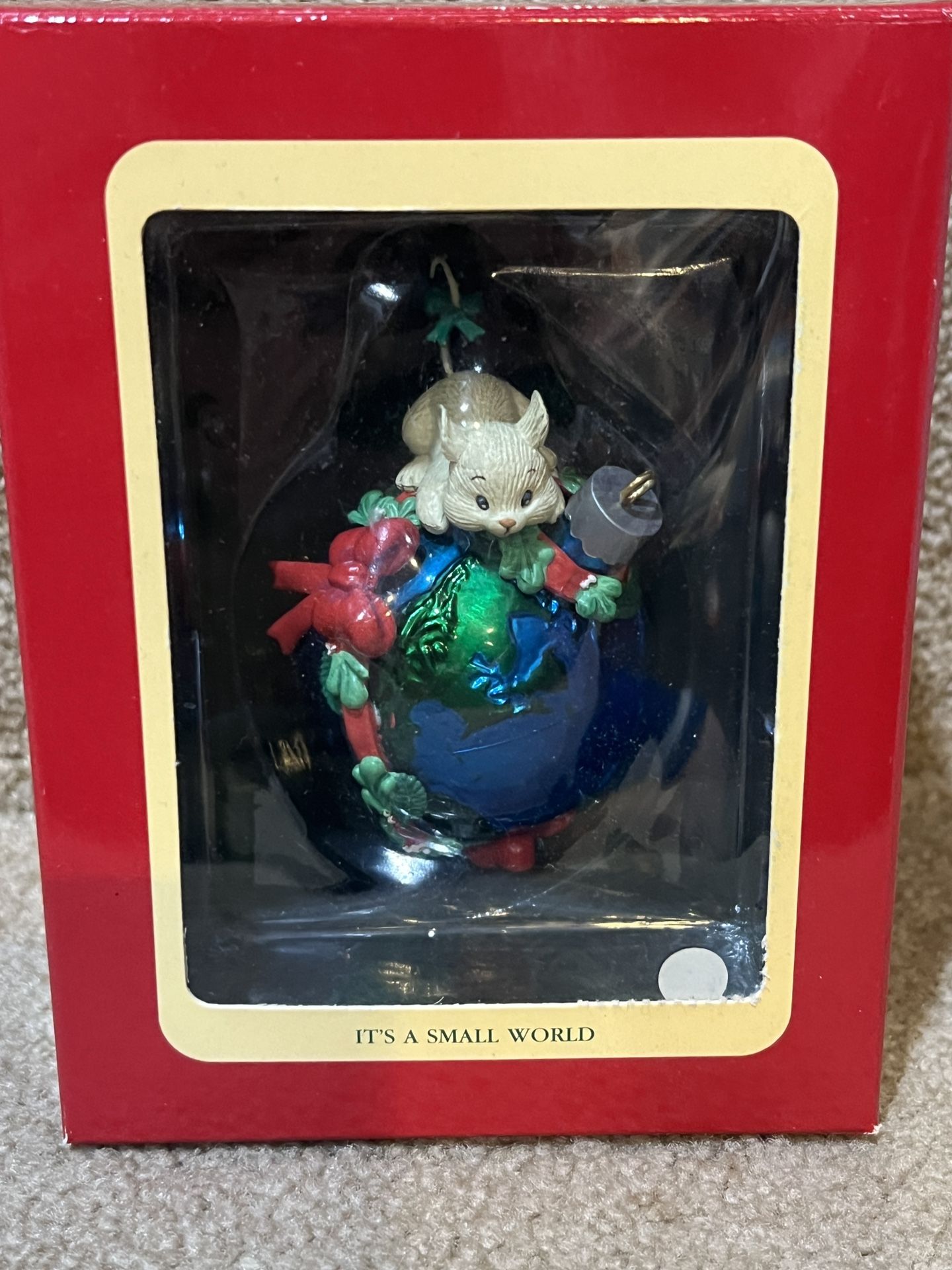 Carlton Heirloom It's A Small World Christmas Holiday Ornament