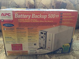 Battery backup guaranteed lightning & surge protection 500 va 300 watts