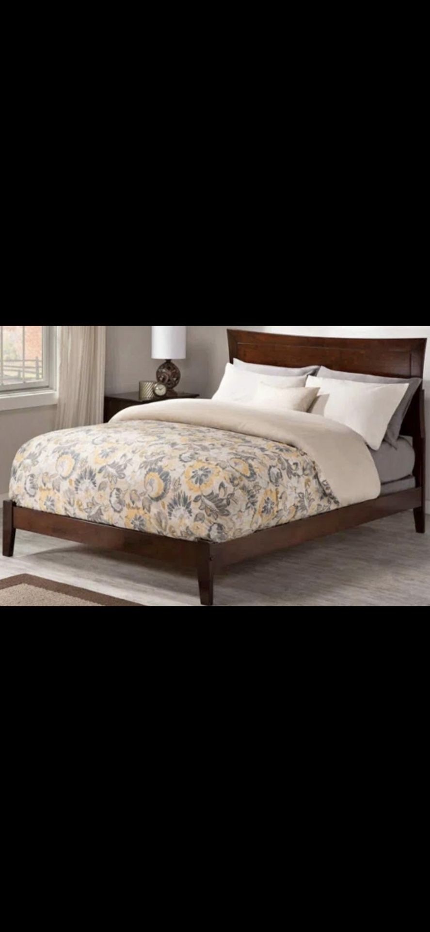 Queen wooden bed frame