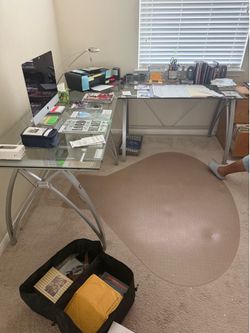 Glass Desk