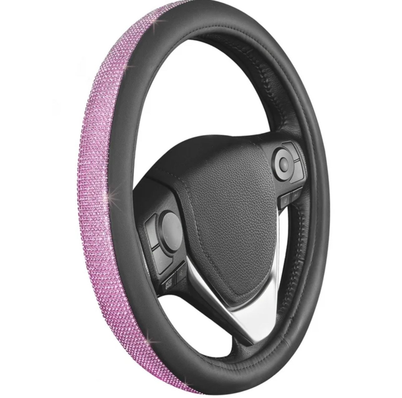 Pink Gem Steering Wheel Cover Bling