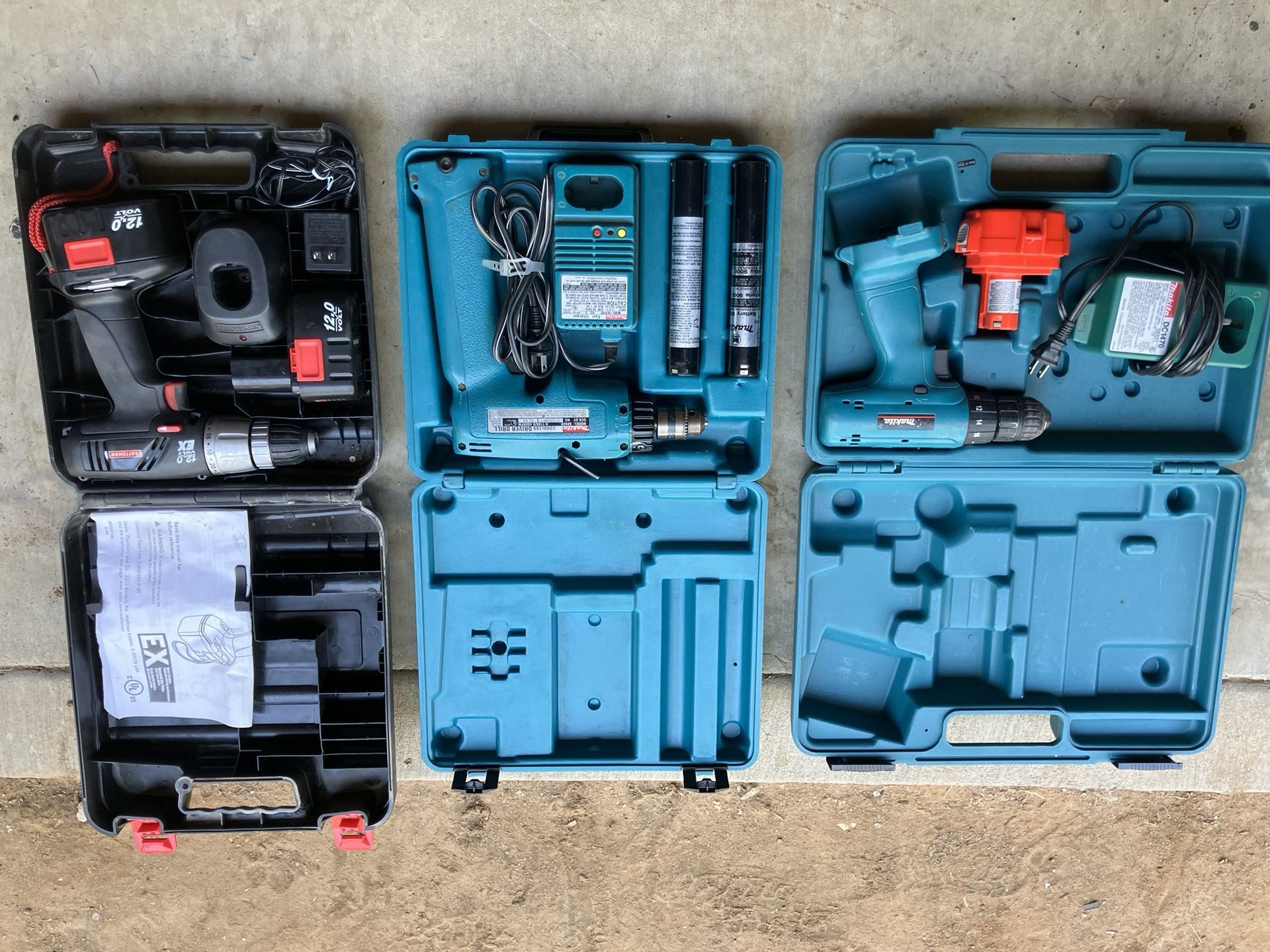 Old School Makita Drills 