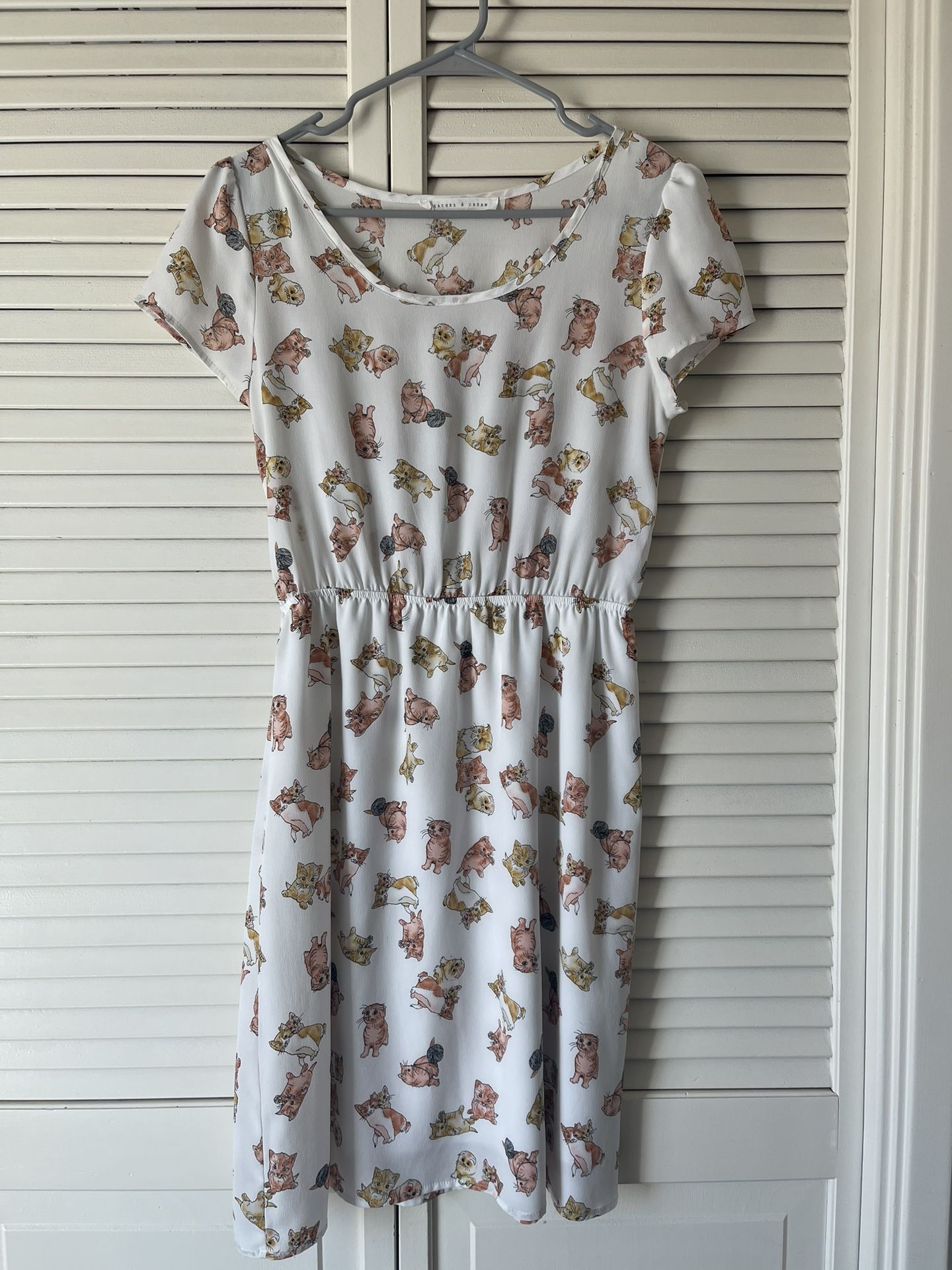 Sundress with kittens print