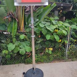 Fire Sense Mojave Sun Outdoor Stainless Steel Telescoping Offset Pole Mounted Infrared Electric Patio Heater 
