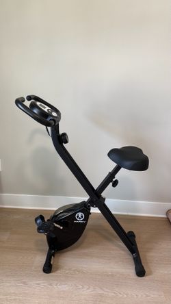 Marcy Foldable Upright Exercise stationery Bike with Adjustable Resistance