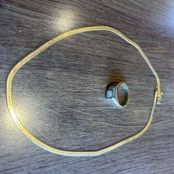 Gold Chain And Ring