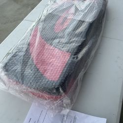 30" Adjustable Workout Aerobic Step Platform W/4 Risers 4" 6" 8", Non-Slip Surface, Pink