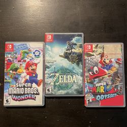 3 Nintendo Switch Games