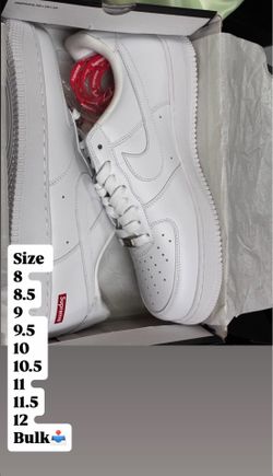 Nike Air Force 1 x Supreme White Low-Top Sneakers