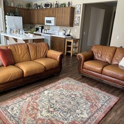 Leather Couch And Loveseat 