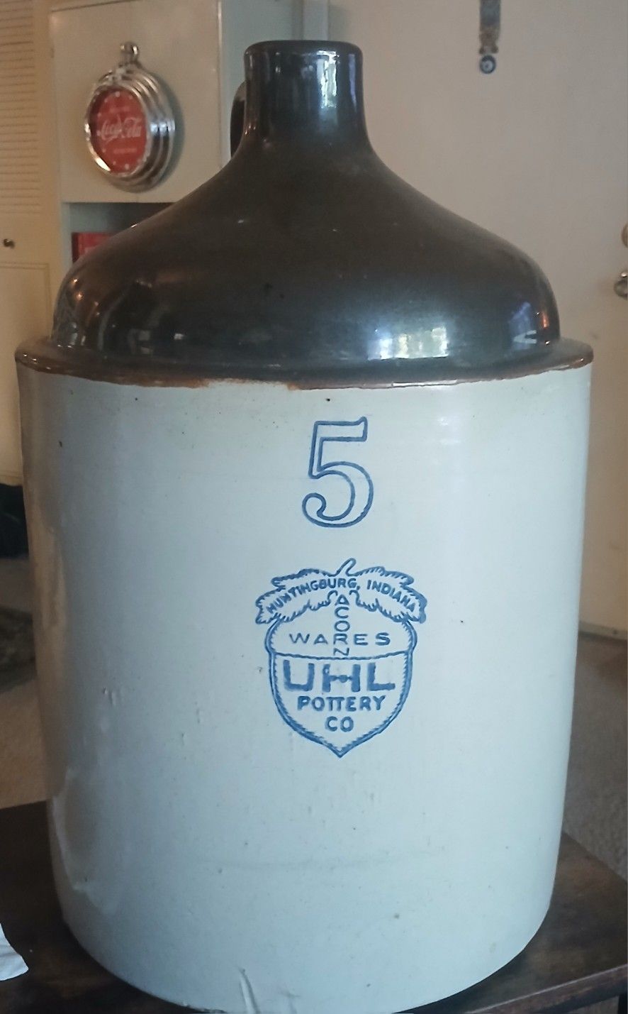 5 gal UHL Pottery Co. Jug