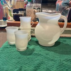 Cool-aid Pitcher and 4 cups