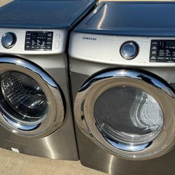 Front Load Samsung Washer And Front Load Samsung Dryer Electric ⚡
