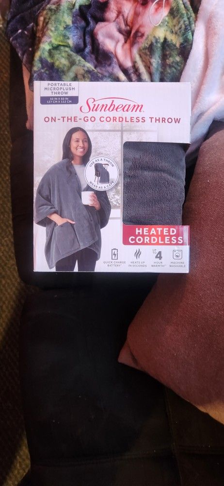 Heated Cordless Blanket / Throw